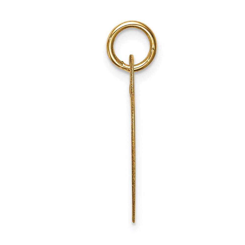 14k Medium Engravable Heart Charm