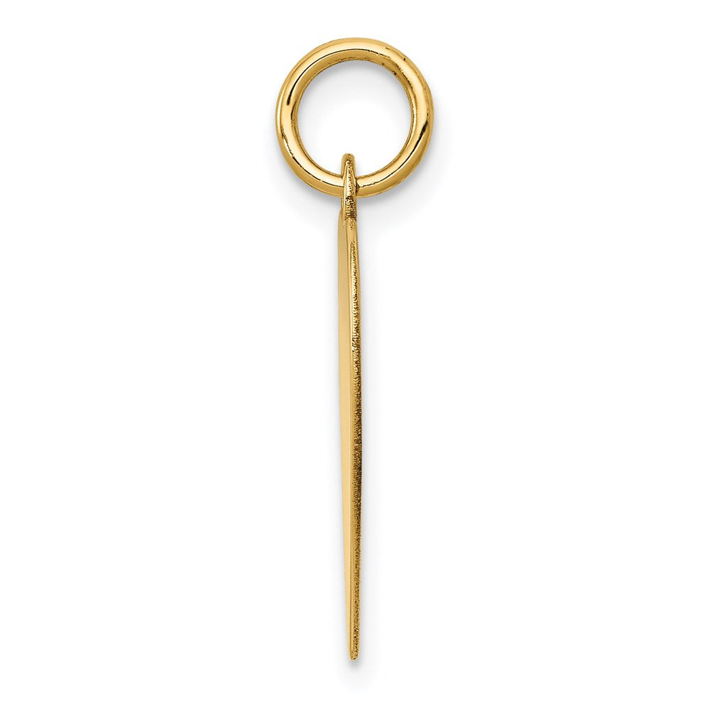 14k Plain .027 Gauge Heart Engravable Disc Charm