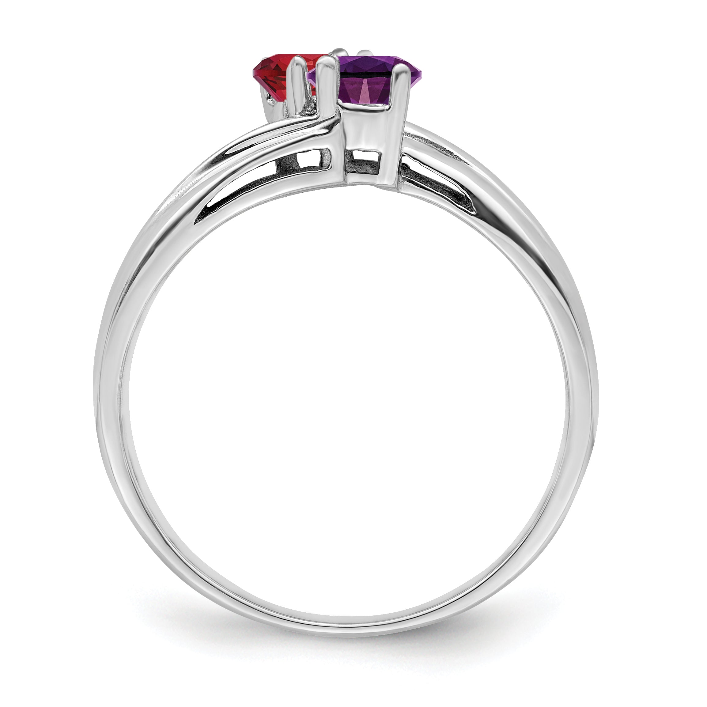 Sterling Silver Rhodium-plated Family Jewelry Mounting