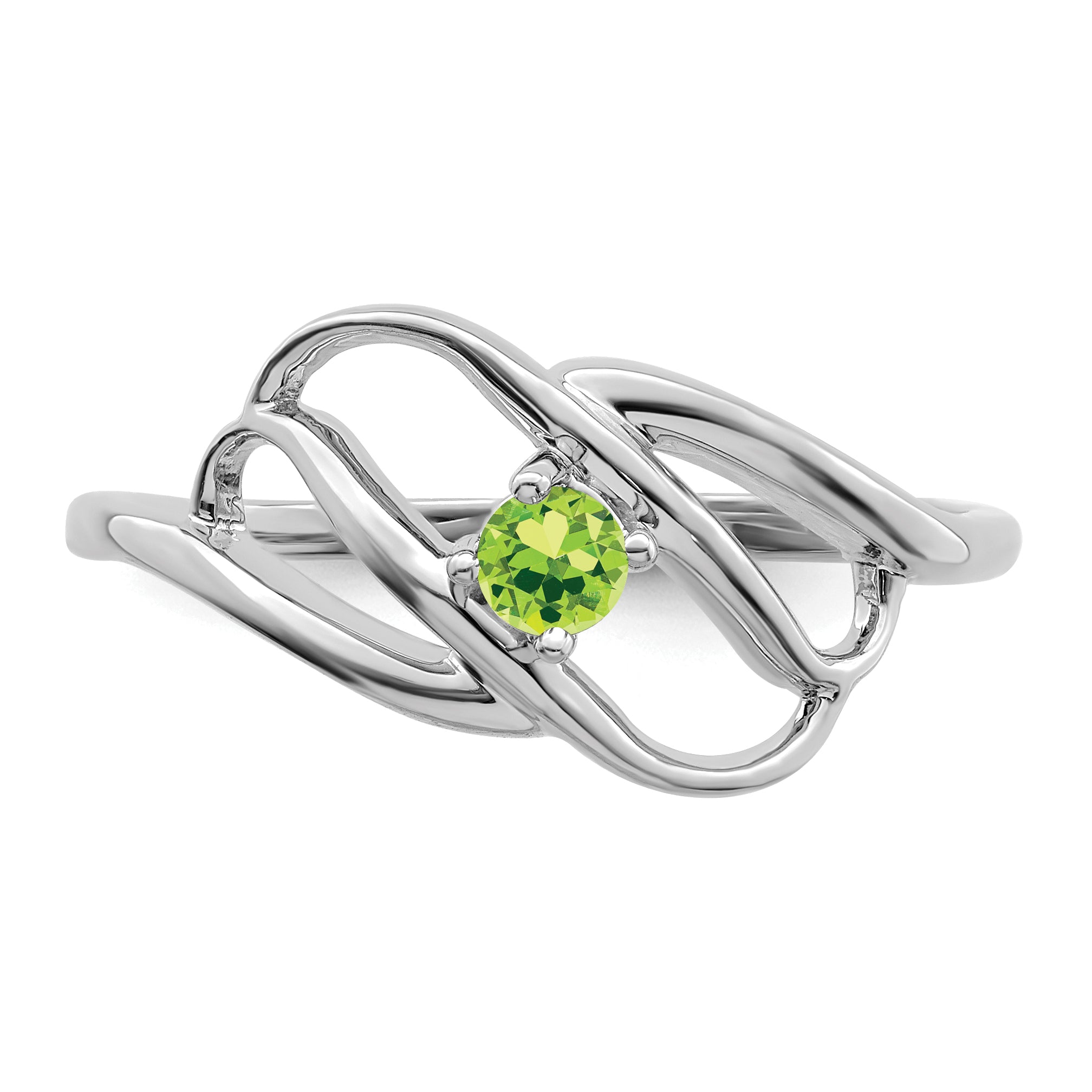 Sterling Silver Rhodium-plated Family Jewelry Ring