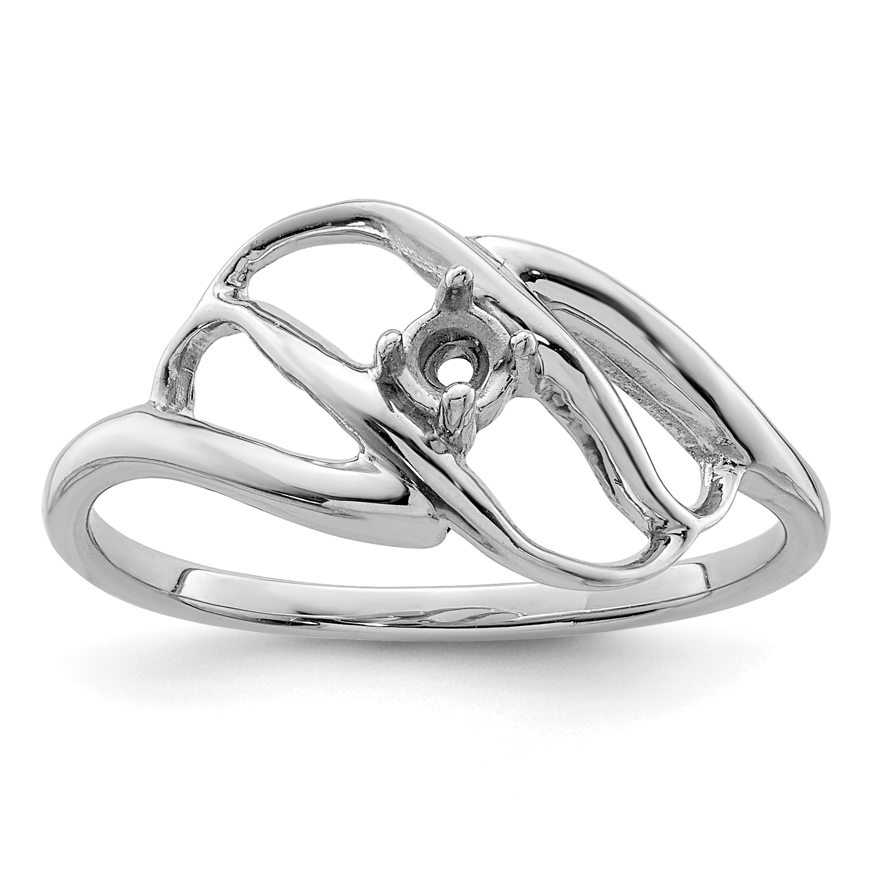 Sterling Silver Rhodium-plated Family Jewelry Ring