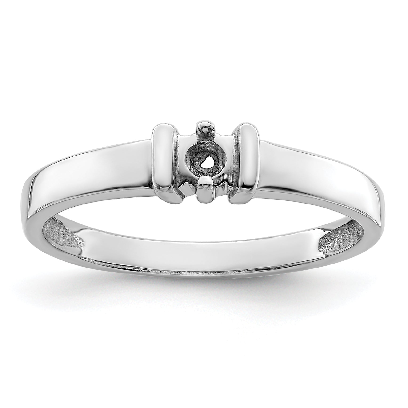 Sterling Silver Rhodium-plated Family Jewelry Mounting