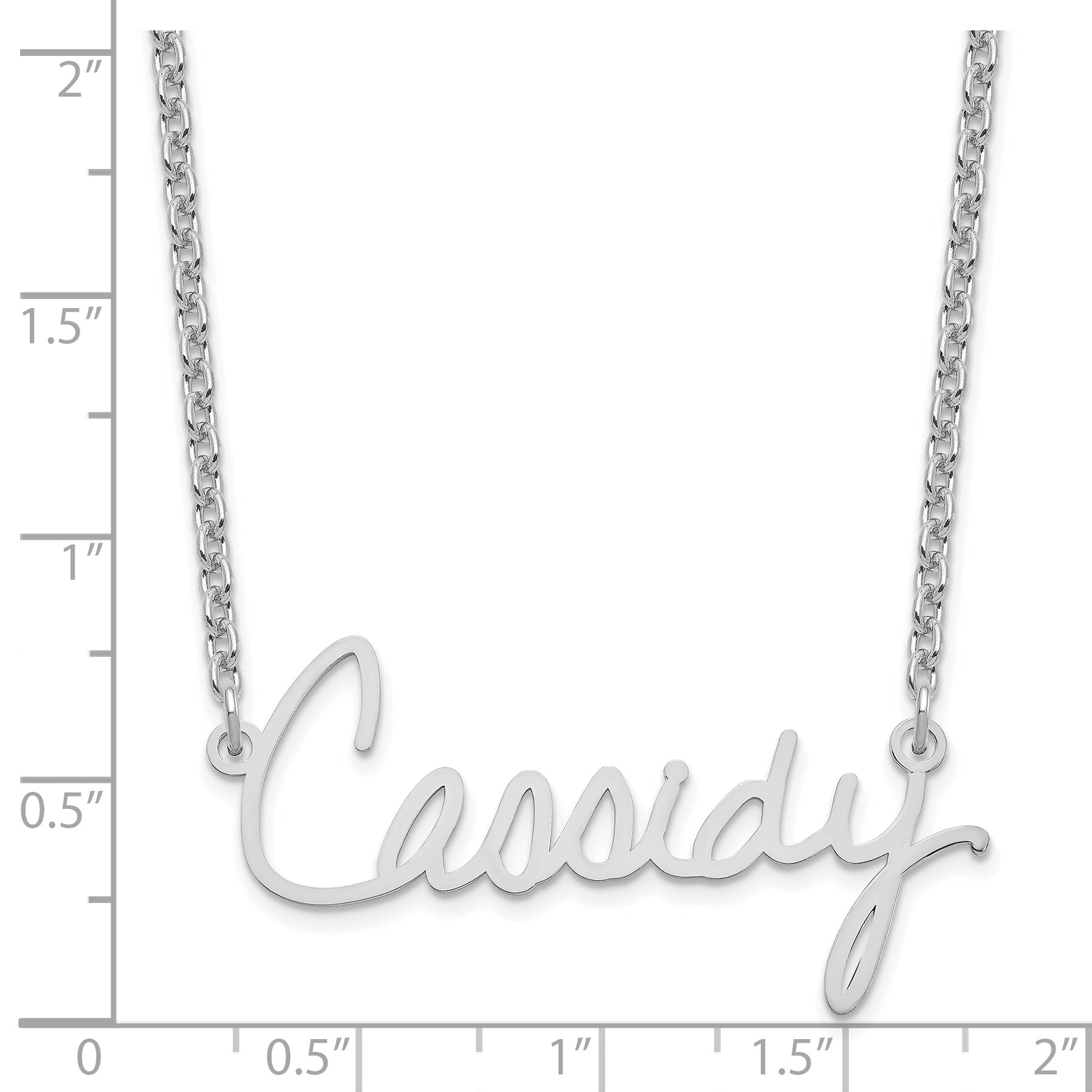 Sterling Silver/Rhodium-plated Signature Necklace