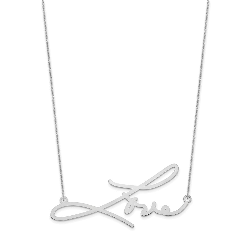 Sterling Silver/Rhodium-plated Signature Necklace