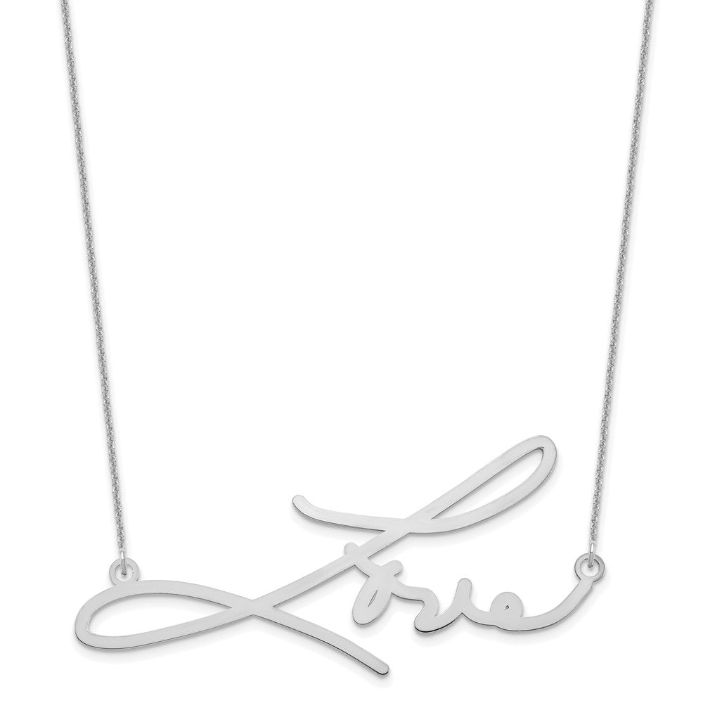 Sterling Silver/Rhodium-plated Signature Necklace