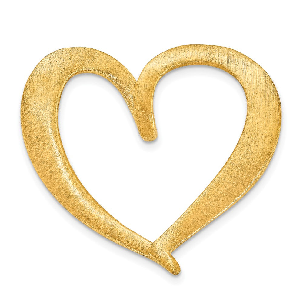 Sterling Silver/Gold-plated Personalized Antiqued Heart Slide