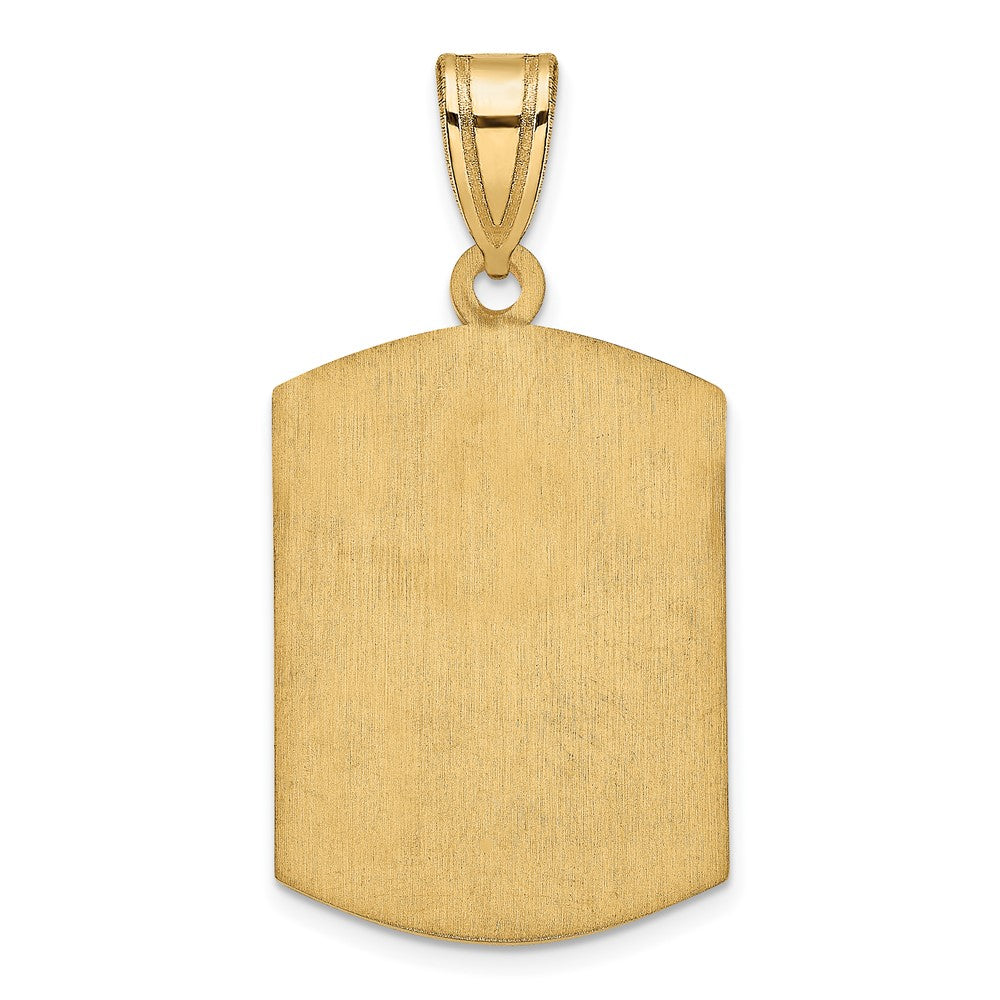 Sterling Silver/Gold-plated Brushed Monogram Pendant