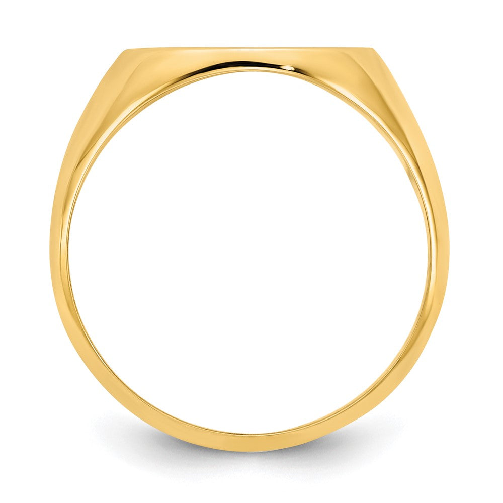 Sterling Silver/Gold-plated Textured Monogram Signet Ring