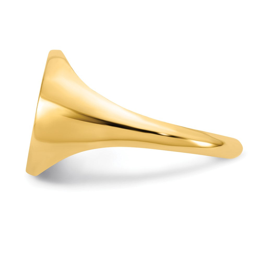 Sterling Silver/Gold-plated Textured Monogram Signet Ring