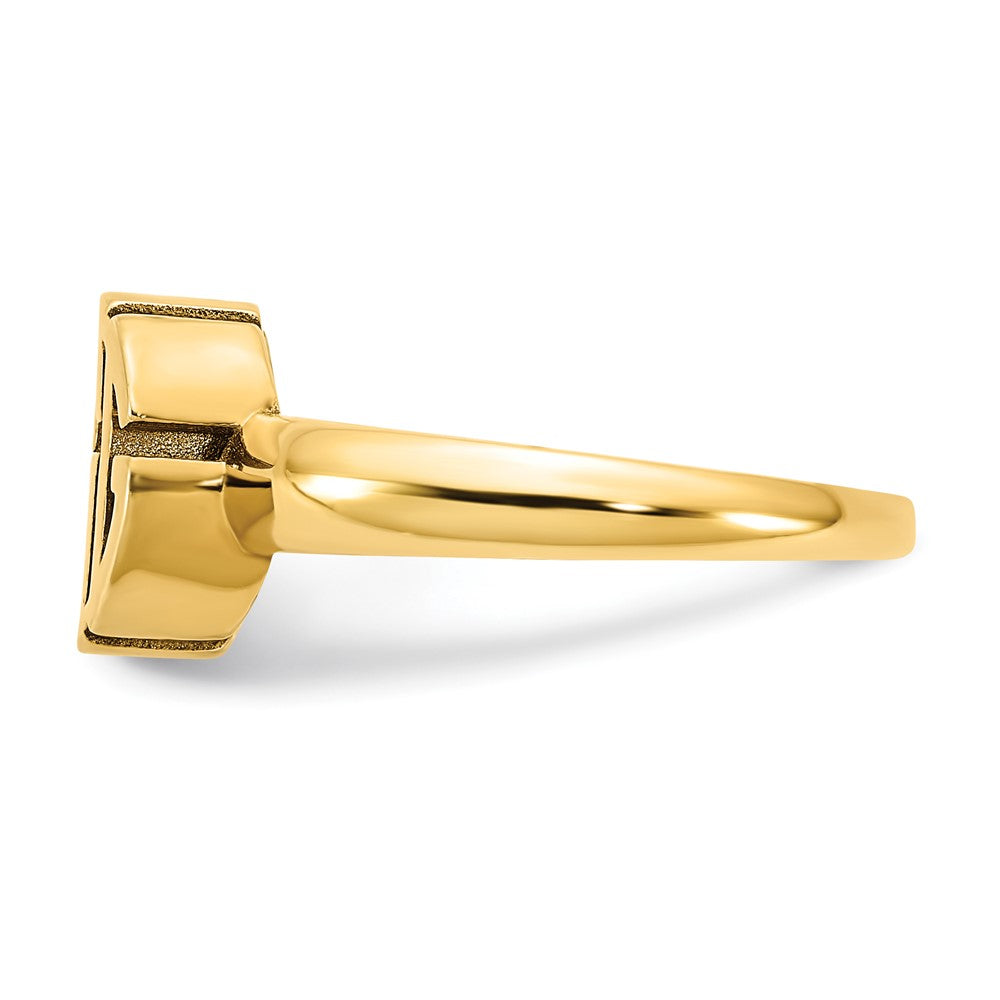 Sterling Silver/Gold-plated Monogram Ring