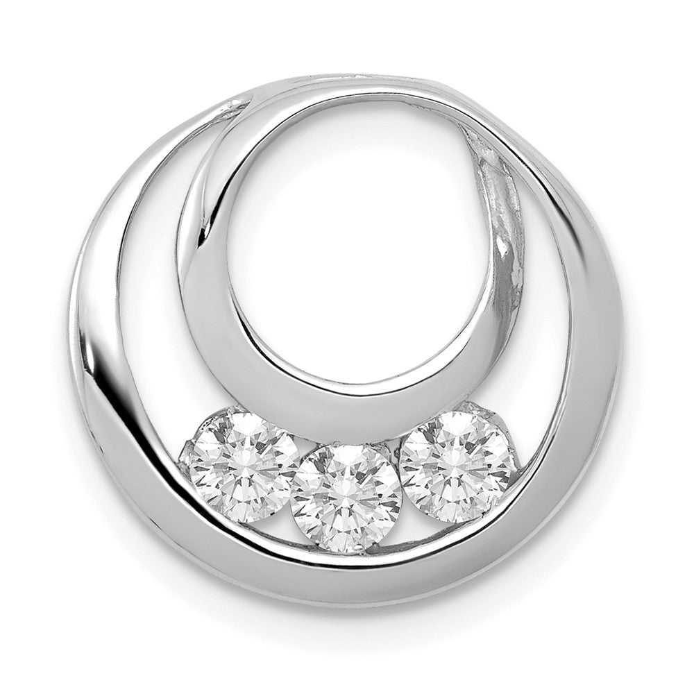 14K White Gold Lab Grown Diamond Vs/Si Fgh Pendant