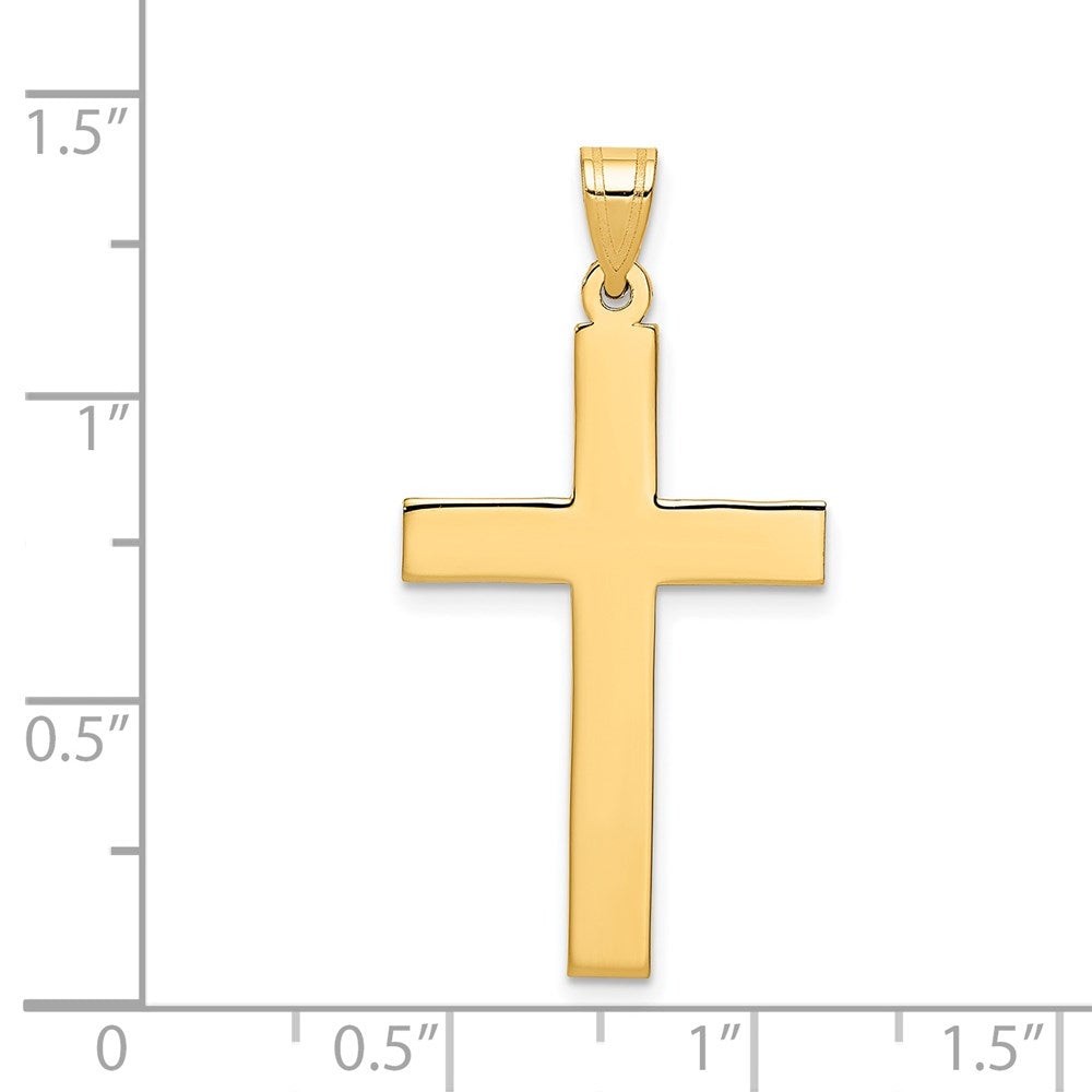 14k Sandblasted Cross Pendant