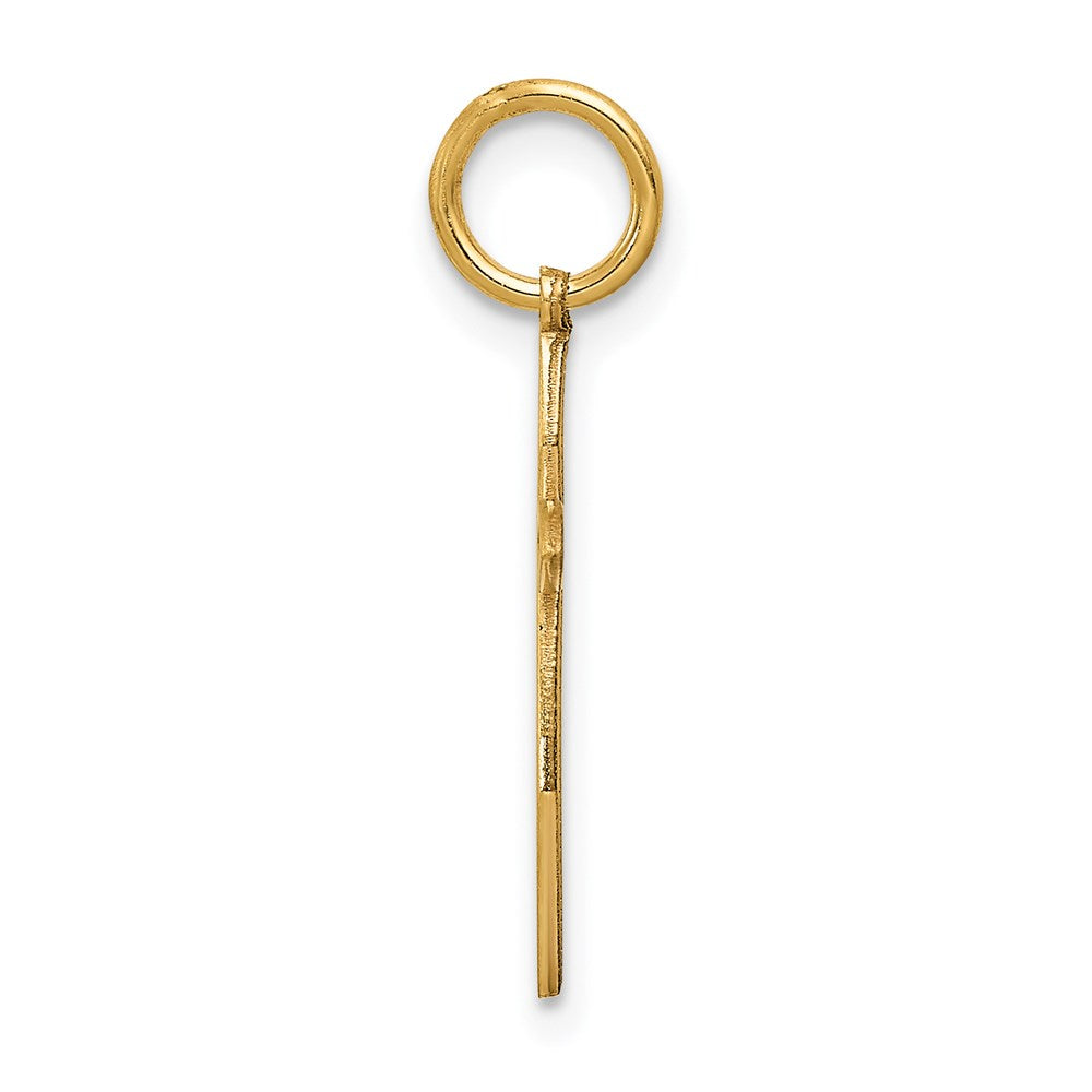 14K Laser Designed Passion Cross Charm