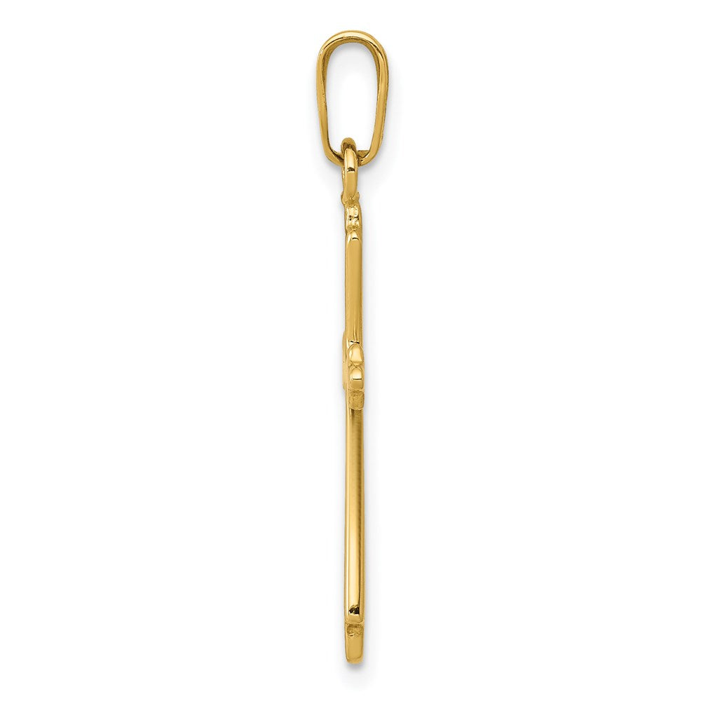 14k Polished Cross Pendant