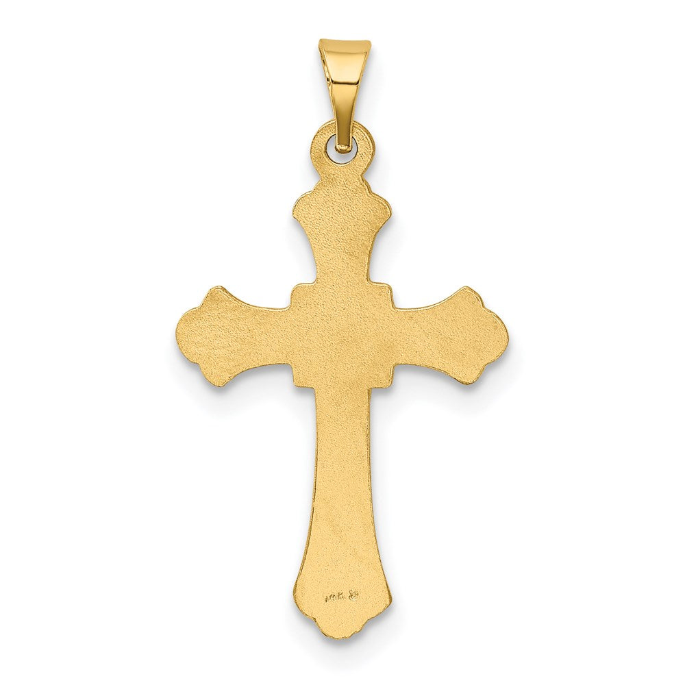 14k Budded Cross Pendant