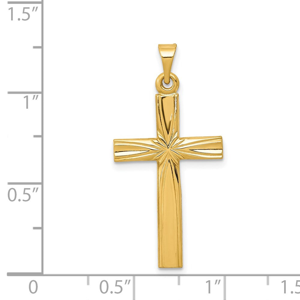 14k Polished Latin Cross Pendant