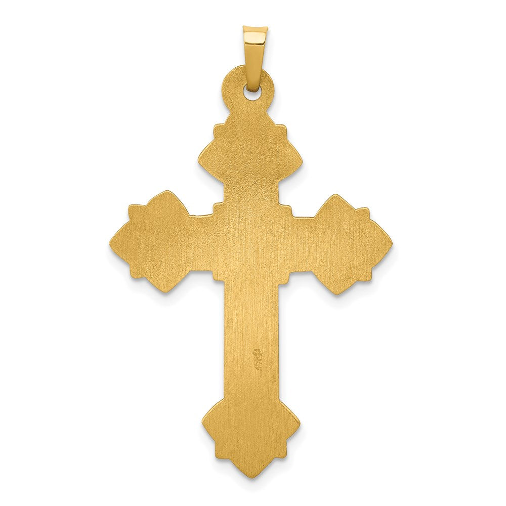 14k Hollow Cross Pendant
