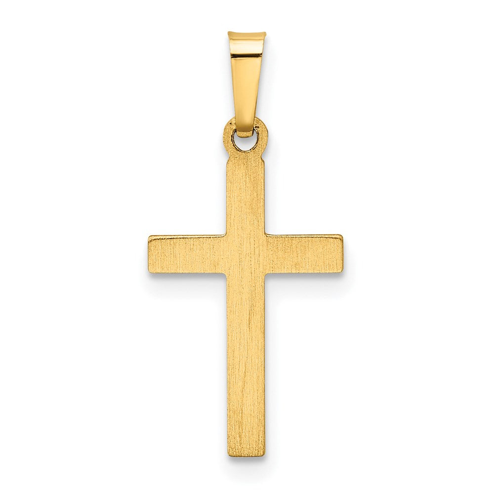 14k Hollow Cross Pendant