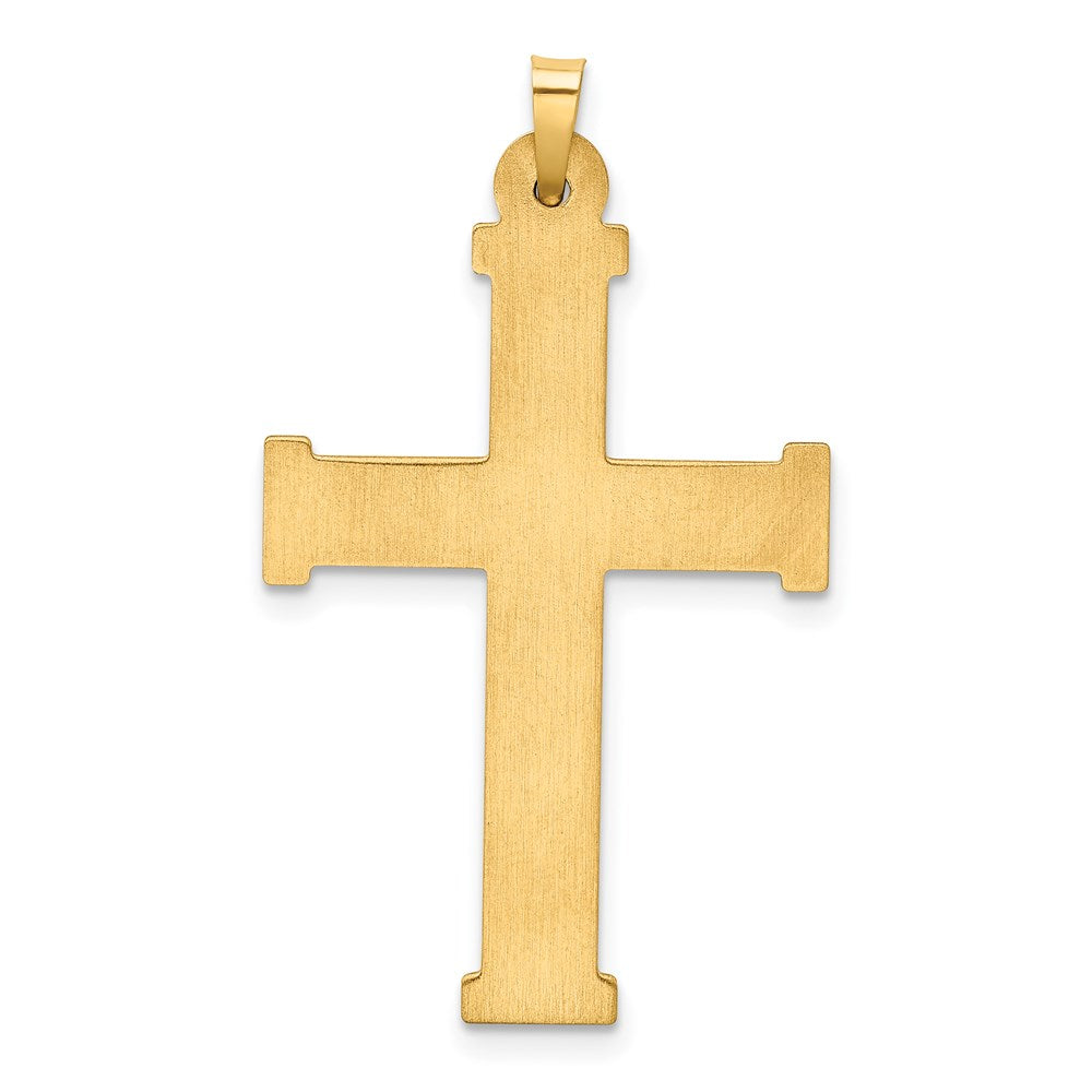 14k Hollow Latin Cross Pendant