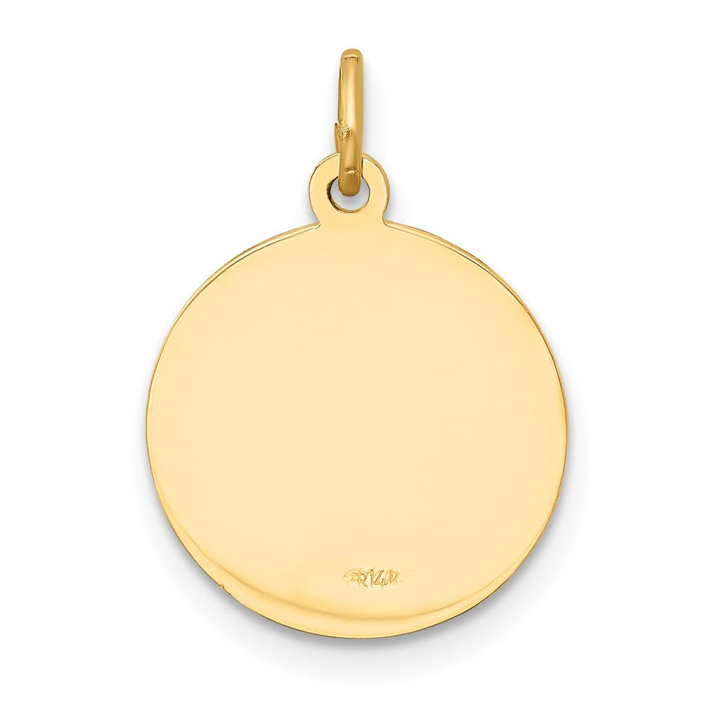 14k Our Lady of Loreto Medal Charm