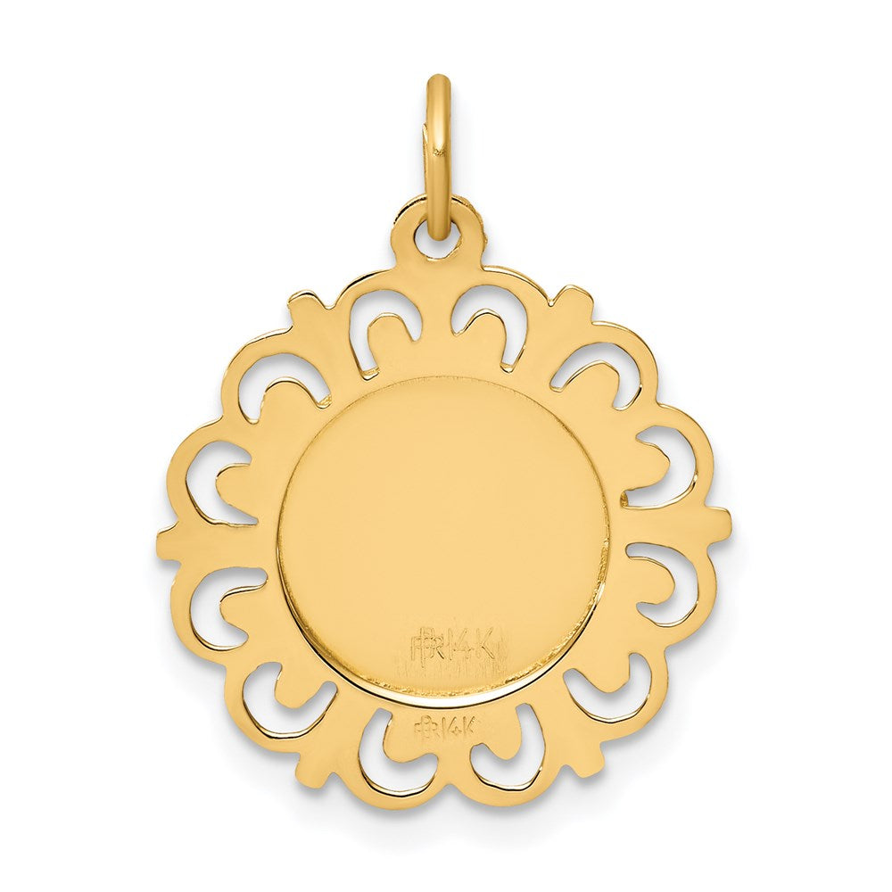14k Infant of Prague Medal Charm