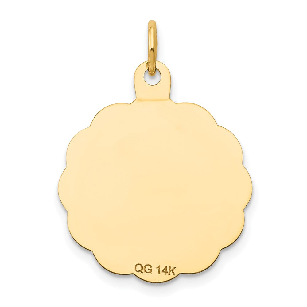 14k First Holy Communion Disc Charm