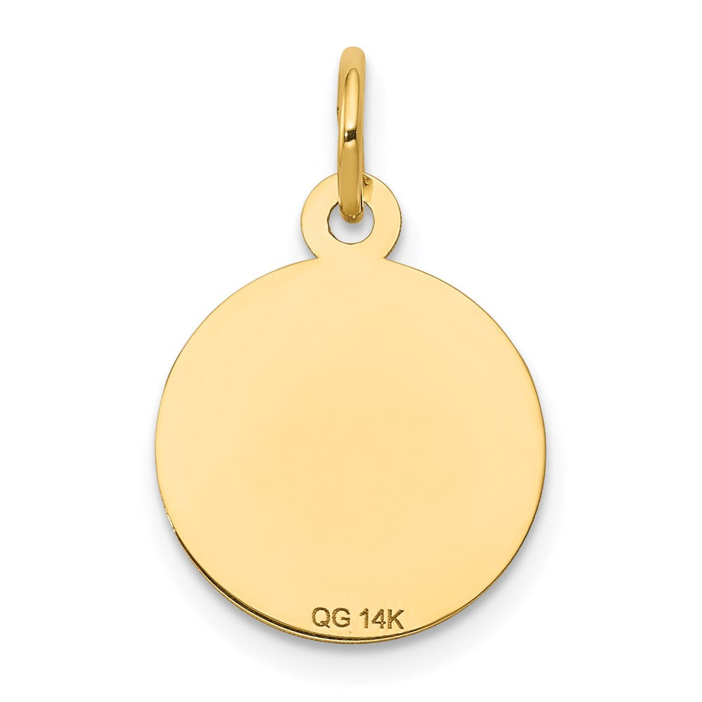 14k Holy Communion Disc Charm
