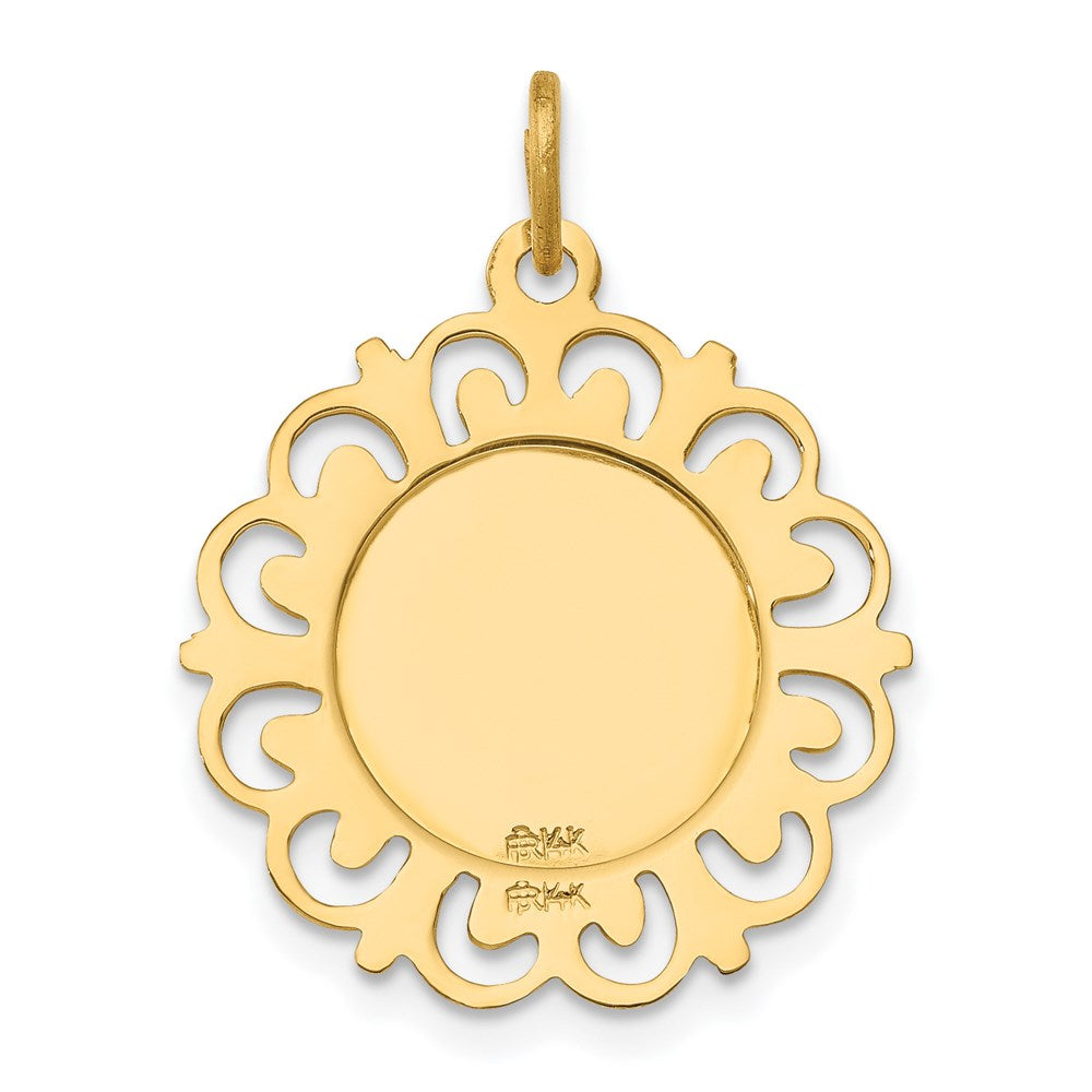 14k Saint Anne Medal Charm