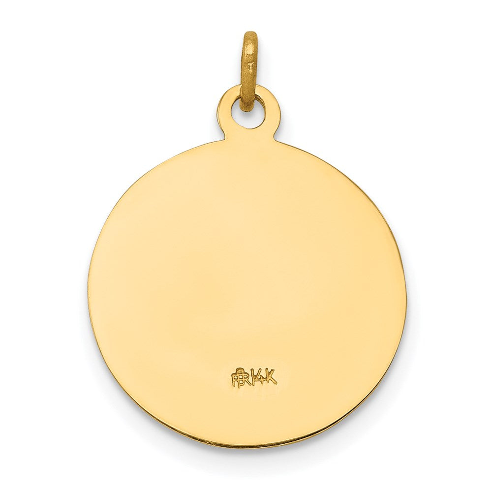 14k Saint Gerard Medal Charm