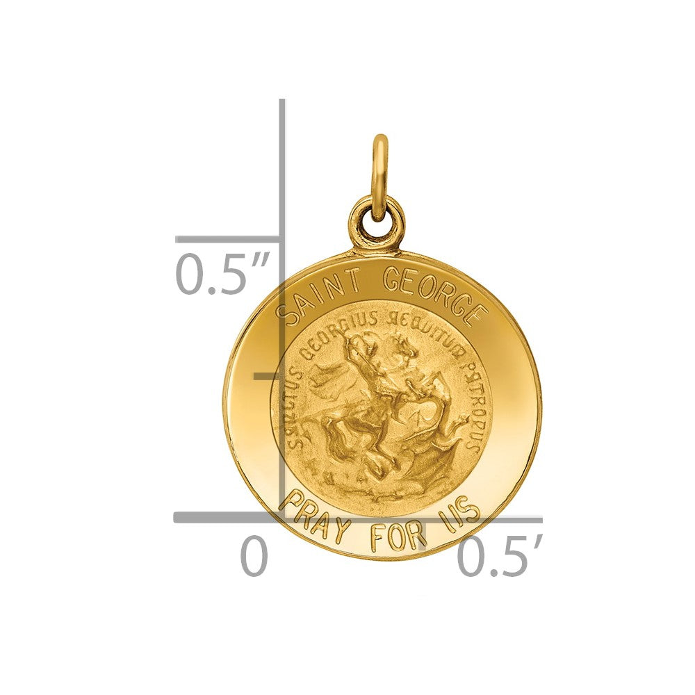 14k Saint George Medal Charm