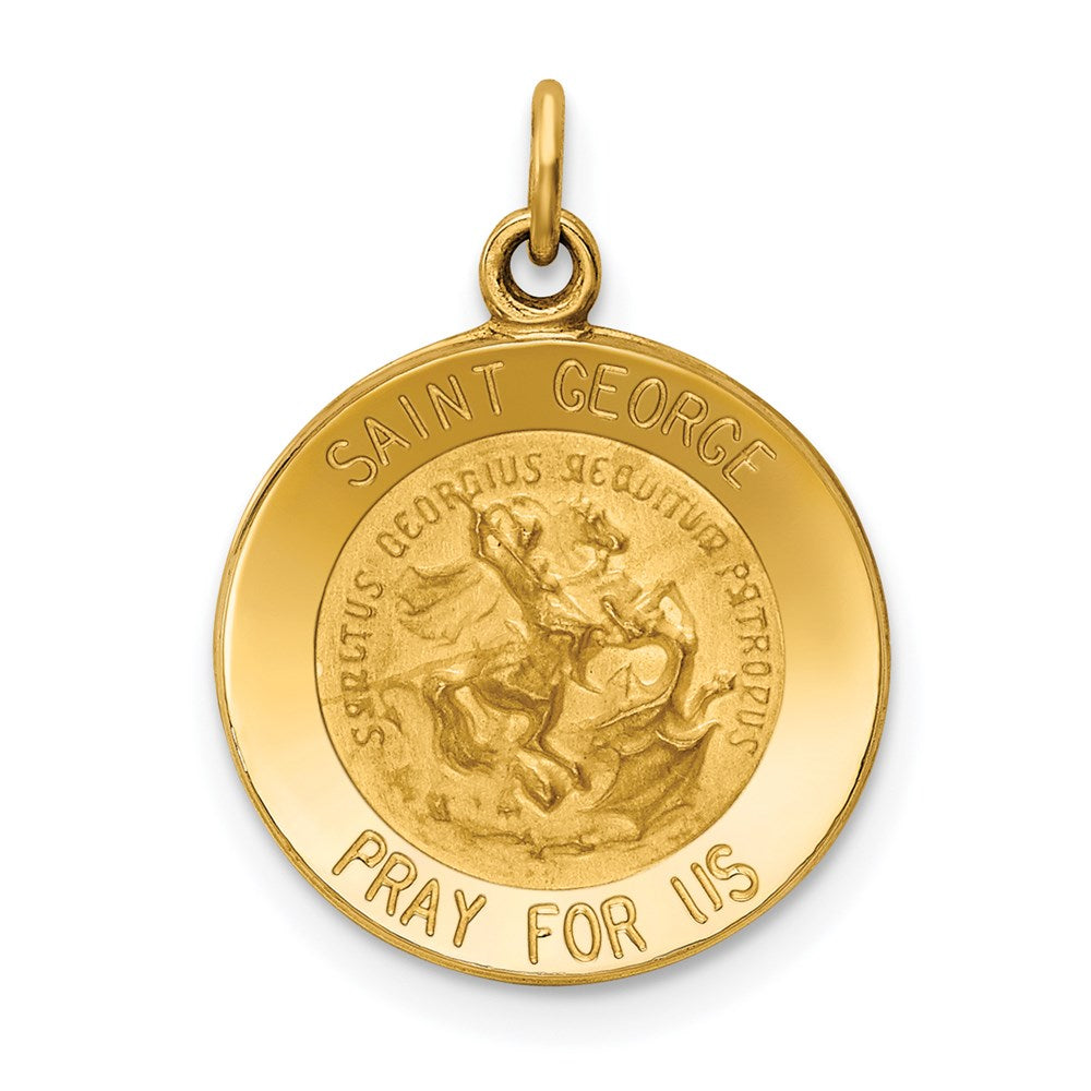 14k Saint George Medal Charm
