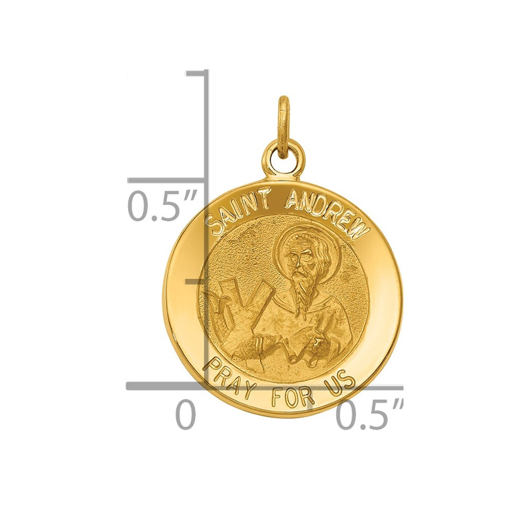 14k Saint Andrew Medal Charm