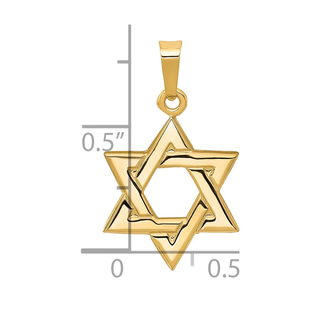 14k Star of David Pendant