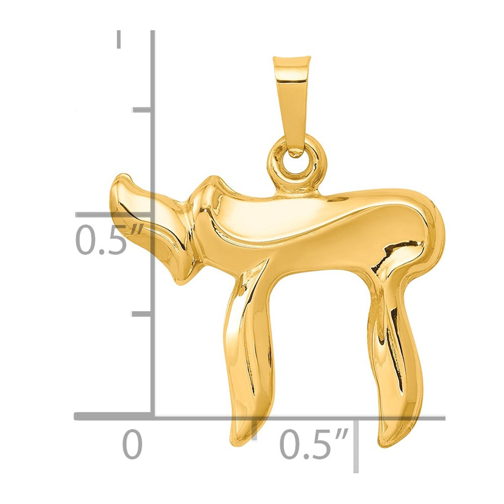 14k Chai Pendant
