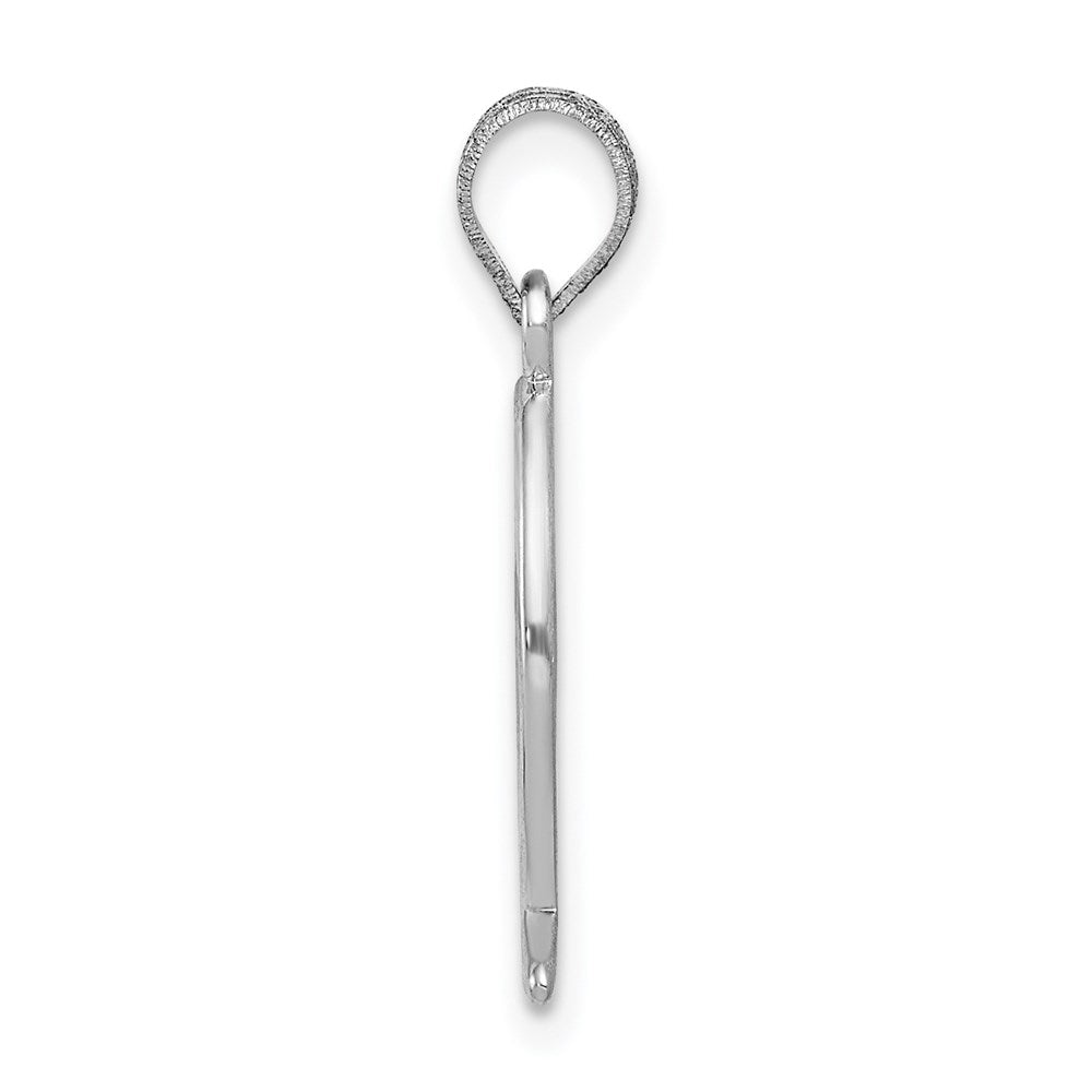 14k White Gold Ichthus Fish Pendant