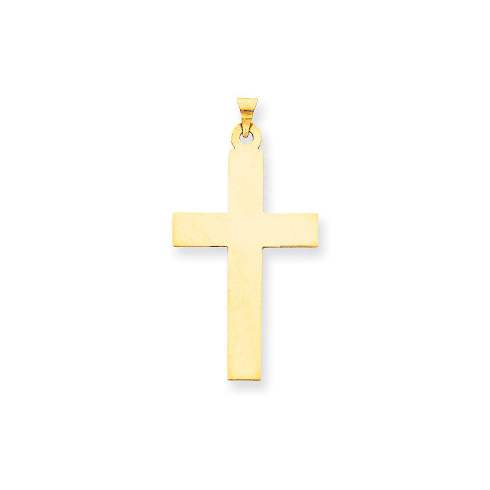 14K Polished Cross Charm