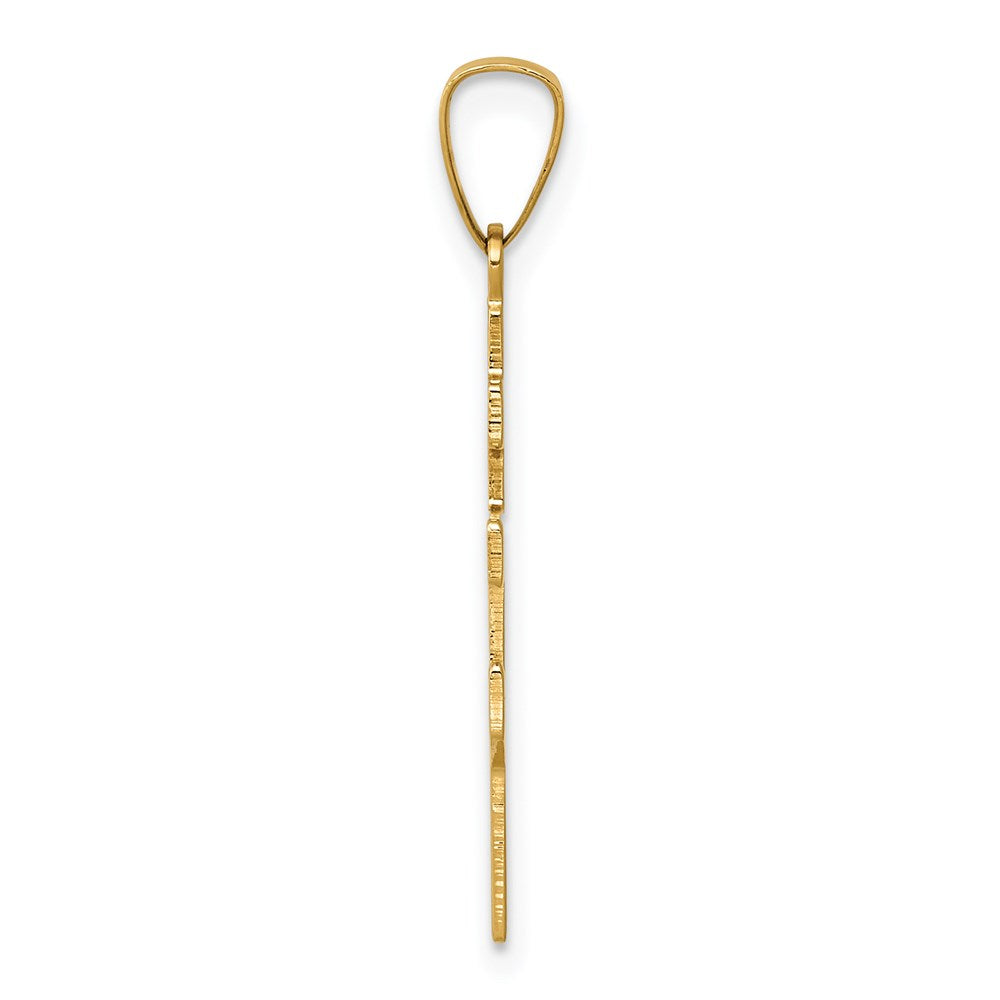 14k Eastern Orthodox Cross Charm