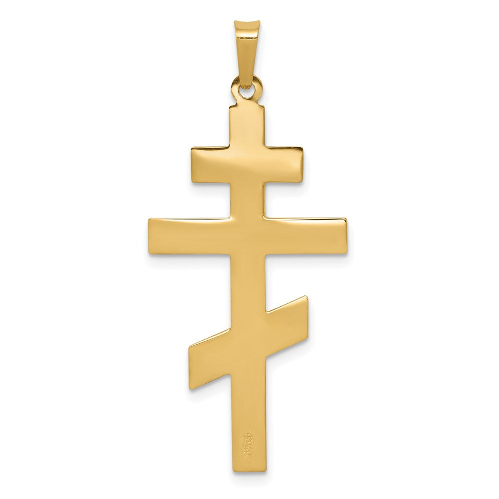 14k Eastern Orthodox Cross Pendant