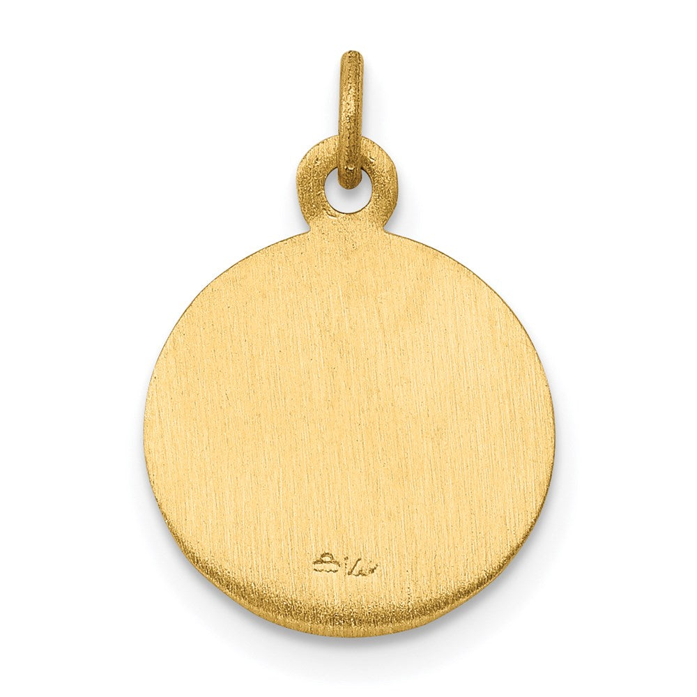 14k Saint George Medal Charm