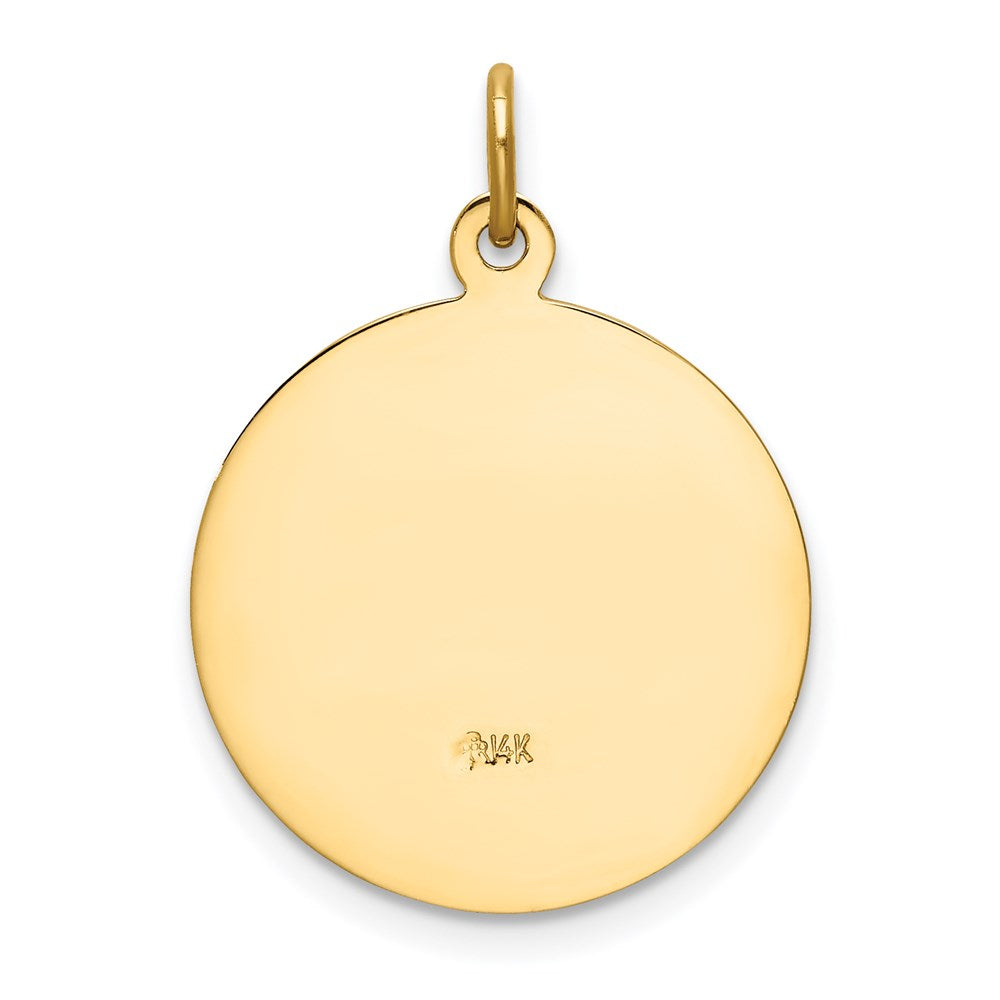 14k Our Lady of San Juan Medal Pendant