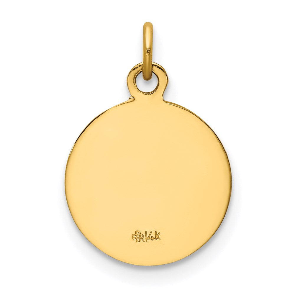 14k Saint Roch Medal Charm