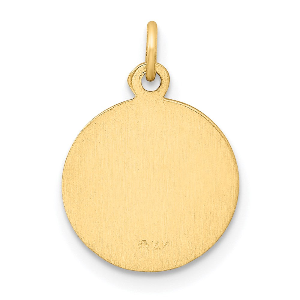 14k Our Lady Of The Assumption Medal Charm