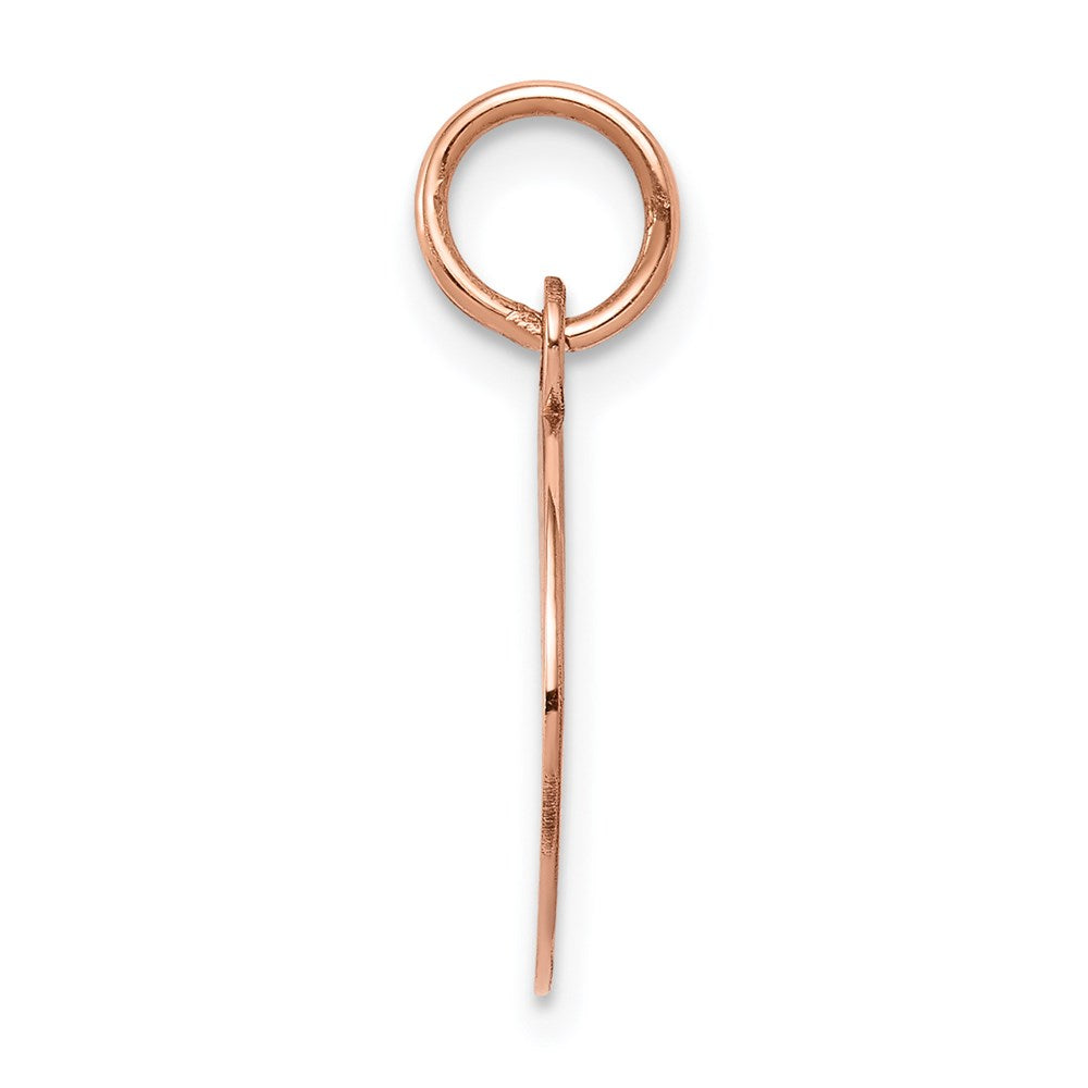 14k Rose Gold Plain .035 Gauge Circular Engraveable Disc Charm