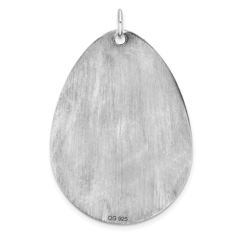 Sterling Silver Rhodium-plated Medical Jewelry Pendant