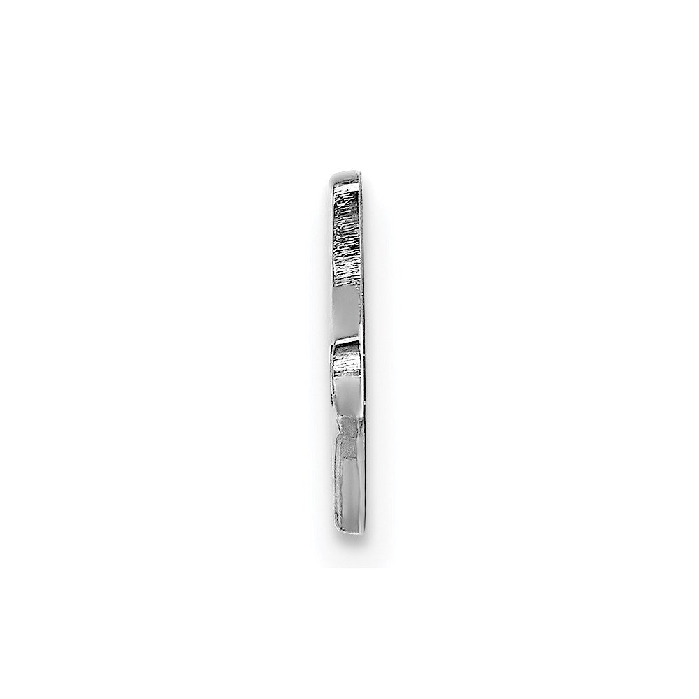 Sterling Silver Rhodium-plated Medical ID Plate