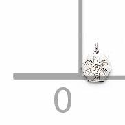 Sterling Silver Rhodium-plated Non-enameled Medical Jewelry Pendant