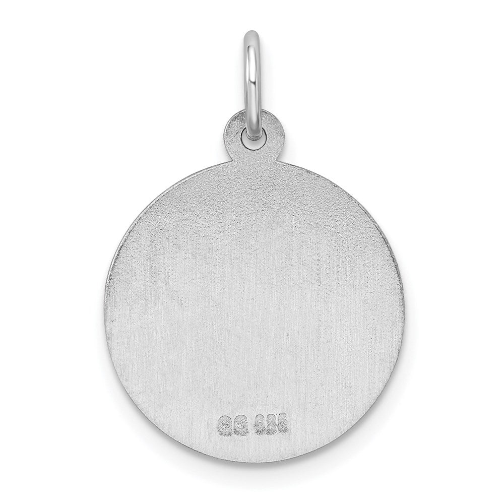Sterling Silver Rhodium-plated Medical Jewelry Pendant