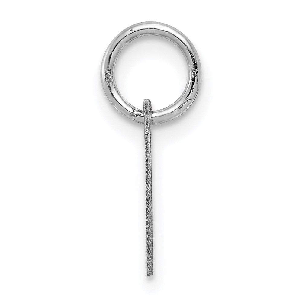 14k White Gold Plain .013 Gauge Engravable Heart Charm