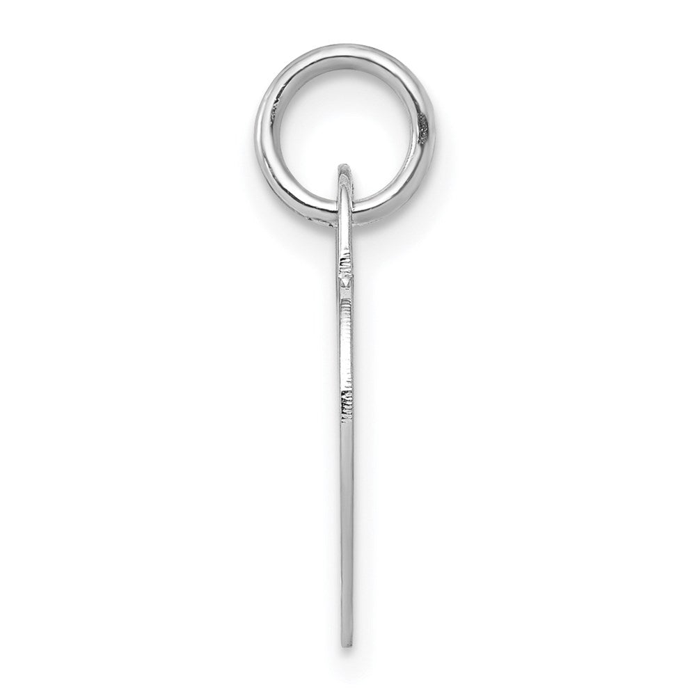 14k White Gold Small Engravable Heart