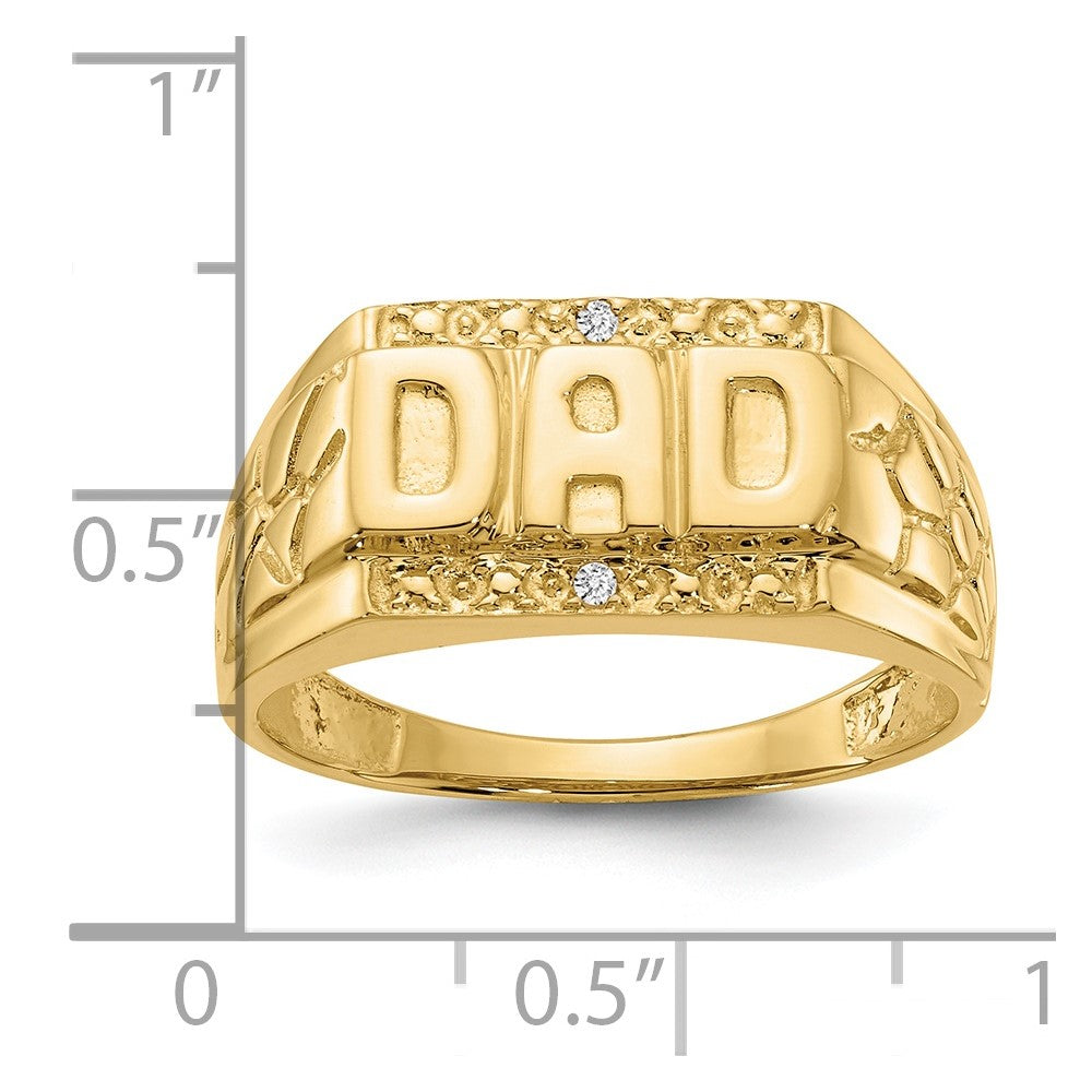 14k AA Diamond men's ring